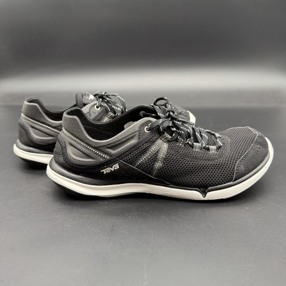Teva Evo Women Size 8 Water Shoes Black Gray Mesh Sneaker Kayak Hiking Trail